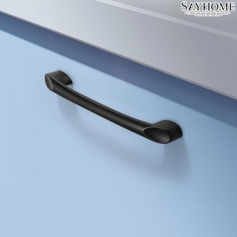Tay nắm tủ hiện đại màu đen mờ SH1008