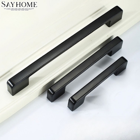 Tay nắm tủ hiện đại màu đen SH5523