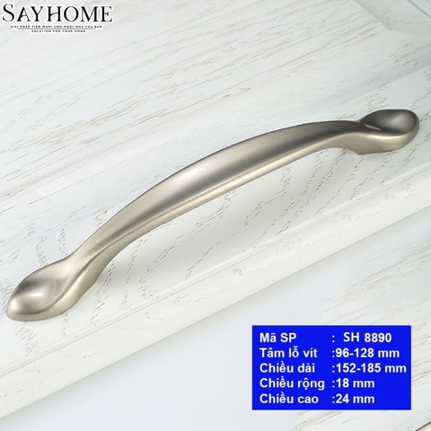 Tay nắm tủ hiện đại màu đen và màu bạc SH8890