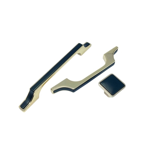 Tay nắm tủ hiện đại màu đen vàng gold SH5632