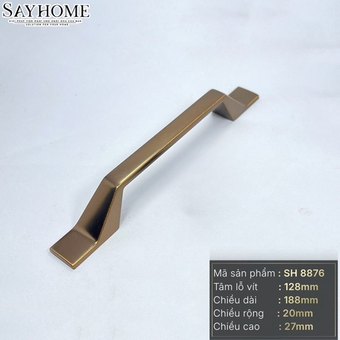 Tay nắm tủ hiện đại màu đồng SH8876