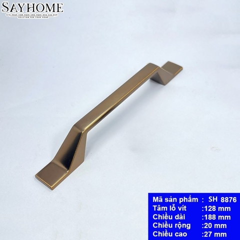 Tay nắm tủ hiện đại màu đồng SH8876