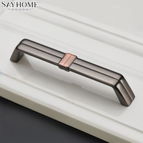 Tay nắm tủ hiện đại màu đồng SH8889