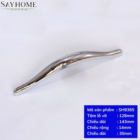 Tay nắm tủ hiện đại màu inox bóng SH9365
