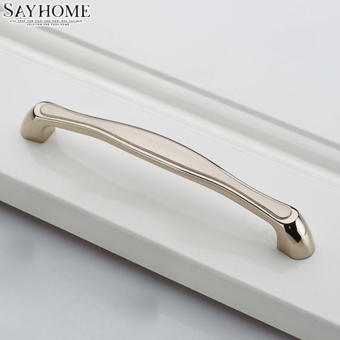 Tay nắm tủ hiện đại màu inox SH8816