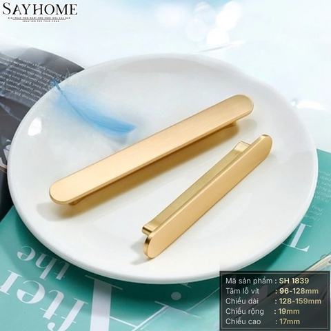 Tay nắm tủ hiện đại màu vàng gold SH1839