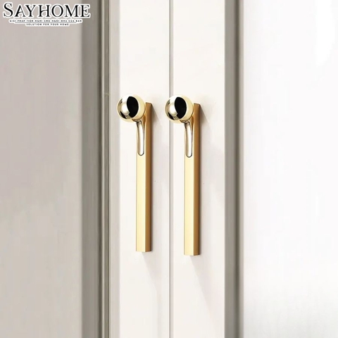 Tay nắm tủ hiện đại màu vàng gold SH2512