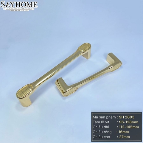 Tay nắm tủ hiện đại màu vàng GOLD SH2803