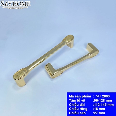 Tay nắm tủ hiện đại màu vàng GOLD SH2803