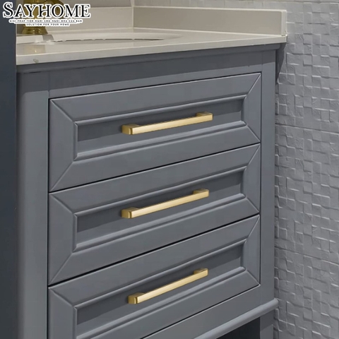 Tay nắm tủ hiện đại màu vàng gold SH5505