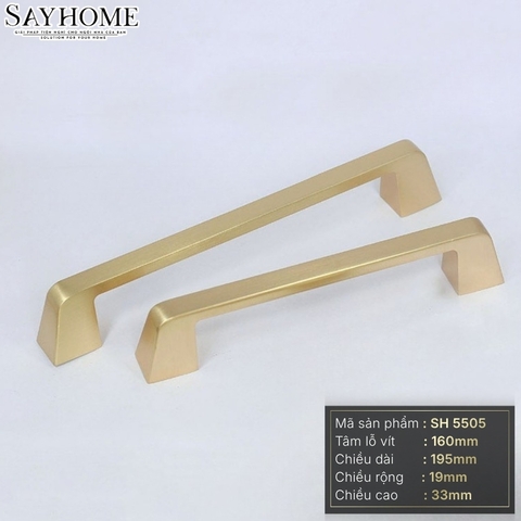 Tay nắm tủ hiện đại màu vàng gold SH5505