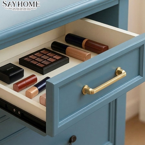 Tay nắm tủ hiện đại màu vàng gold SH5508