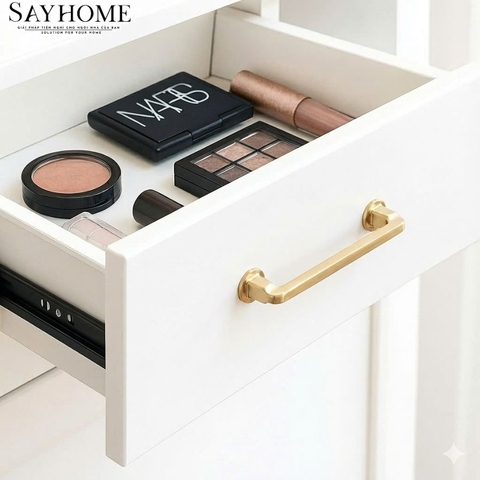 Tay nắm tủ hiện đại màu vàng gold SH5508