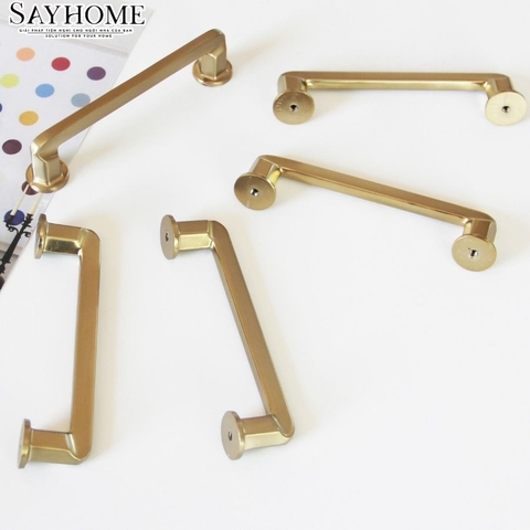 Tay nắm tủ hiện đại màu vàng gold SH5508