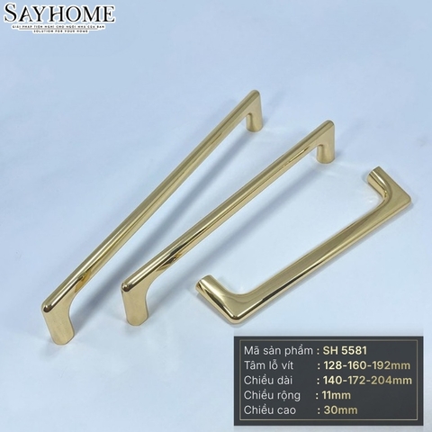 Tay nắm tủ hiện đại màu vàng gold SH5581