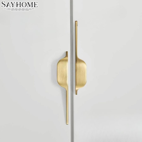 Tay nắm tủ hiện đại màu vàng gold SH8019