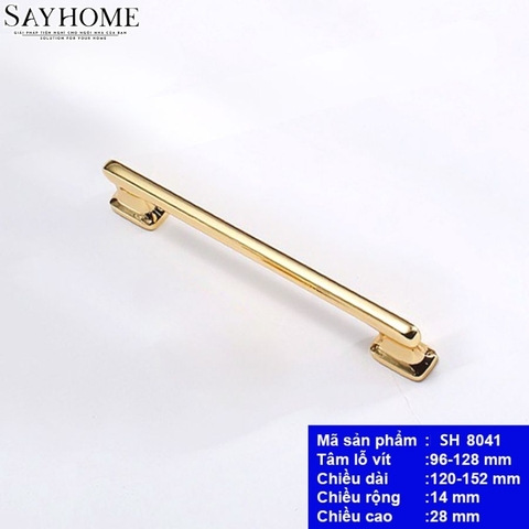 Tay nắm tủ hiện đại màu vàng gold SH8041
