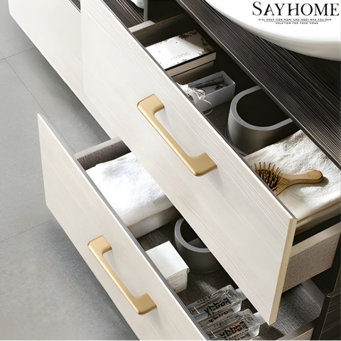 Tay nắm tủ hiện đại màu vàng gold SH8956