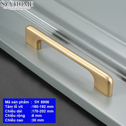 Tay nắm tủ hiện đại màu vàng gold SH8956