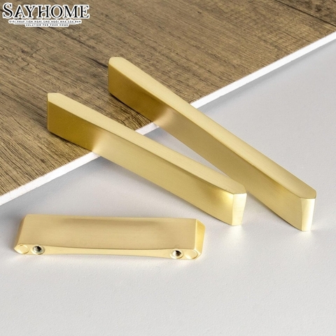 Tay nắm tủ hiện đại màu vàng gold SH8986