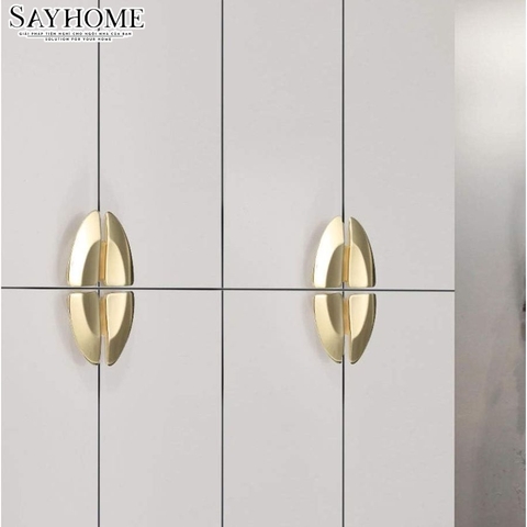 Tay nắm tủ hiện đại màu vàng gold SH8989