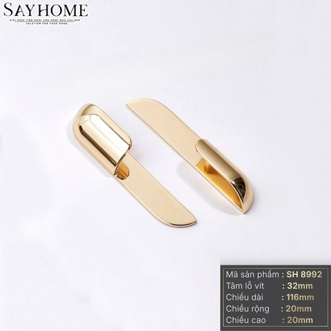 Tay nắm tủ hiện đại màu vàng gold SH8992