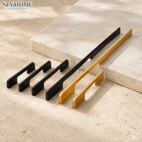 Tay nắm tủ hiện đại màu vàng và đen SH5511