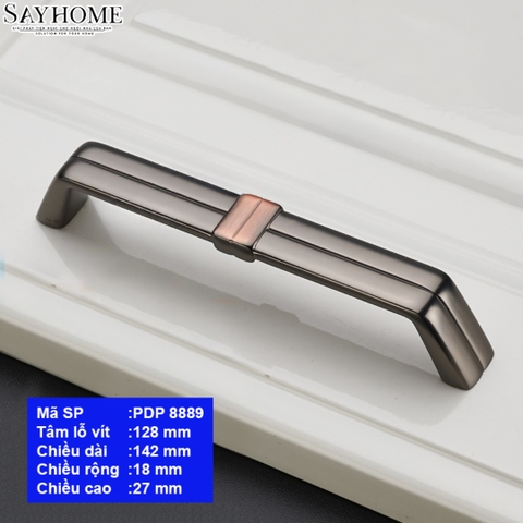 Tay nắm tủ hiện đại SH8889 phong cách Mỹ màu ghi xám