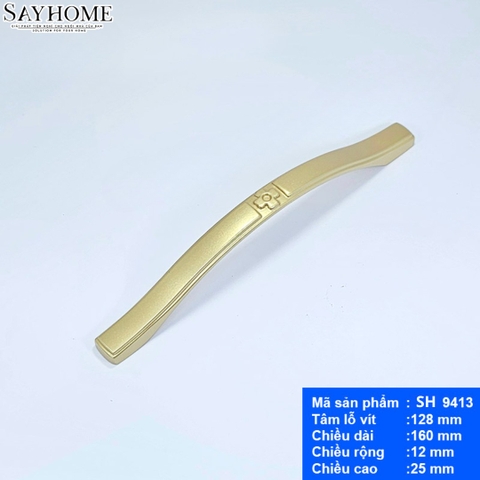 Tay nắm tủ hiện đại màu vàng mờ SH9413