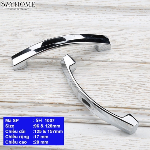 Tay nắm tủ hiện đại màu inox SH1007