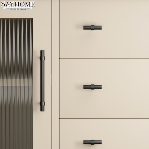 Tay nắm đũa hiện đại màu đen mờ SH1362