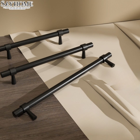 Tay nắm đũa hiện đại màu đen mờ SH1362