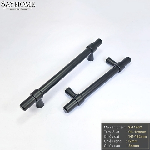 Tay nắm đũa hiện đại màu đen mờ SH1362