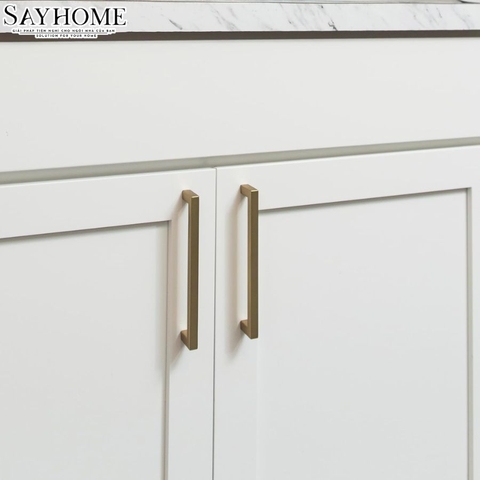 Tay nắm tủ hiện đại màu vàng gold SH5108