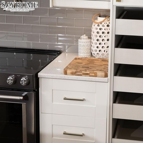 Tay nắm tủ hiện đại màu bạc SH5108