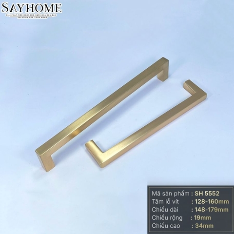 Tay nắm tủ hiện đại màu vàng gold SH5108