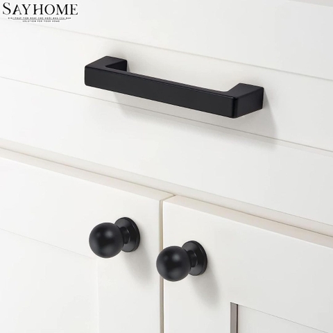 Tay nắm tủ hiện đại màu đen mờ SH5505
