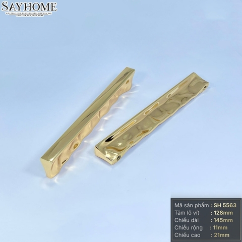 Tay nắm tủ hiện đại dạng thanh màu vàng gold 18k SH5563