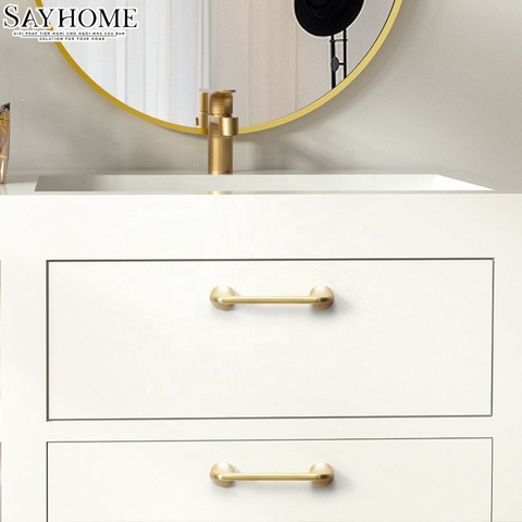 Tay nắm tủ hiện đại màu vàng gold SH5595