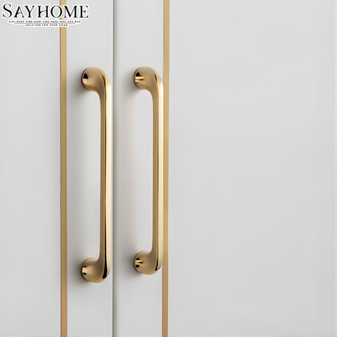 Tay nắm tủ hiện đại màu vàng gold SH5595