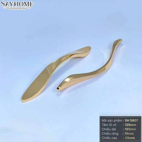 Tay nắm tủ hiện đại màu vàng gold 14k SH5607