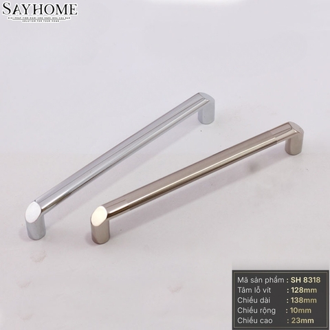 Tay nắm tủ hiện đại màu inox SH8318