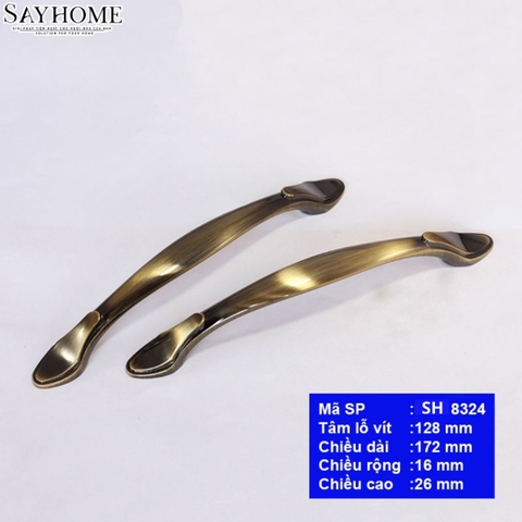 Tay nắm tủ tân cổ điển vintage màu đồng SH8324