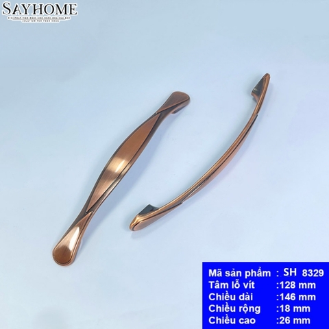 Tay nắm tủ tân cổ điển Vintage màu đồng SH8329