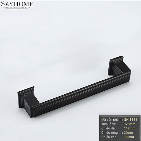Tay nắm tủ hiện đại màu đen mờ SH8881