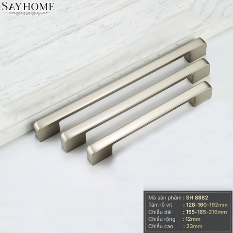 Tay nắm tủ hiện đại màu bạc SH8882 tại thành phố Hồ Chí Minh