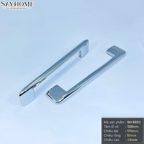 Tay nắm tủ hiện đại màu inox SH8892