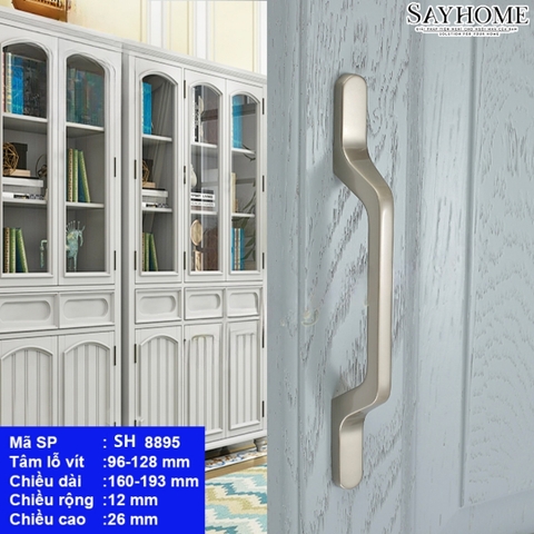 Tay nắm tủ hiện đại màu be SH8895