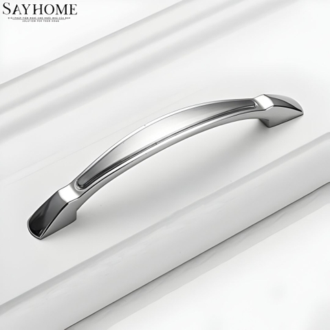 Tay nắm tủ hiện đại màu inox SH8930