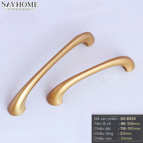 Tay nắm tủ hiện đại màu vàng gold SH8958